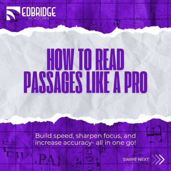 How to read passages like a pro